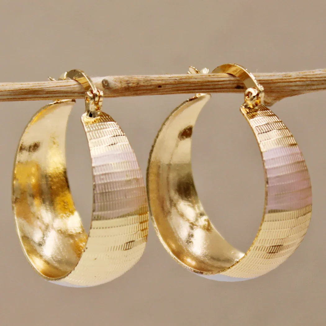Luxe Polished Gold Earrings