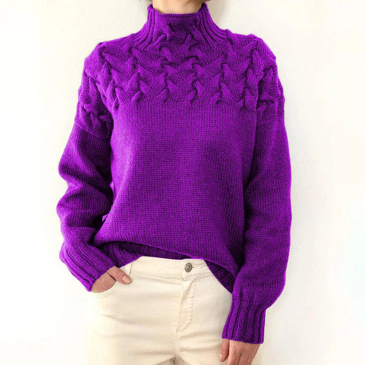 Elena | Warm Knitted Turtleneck Pullover