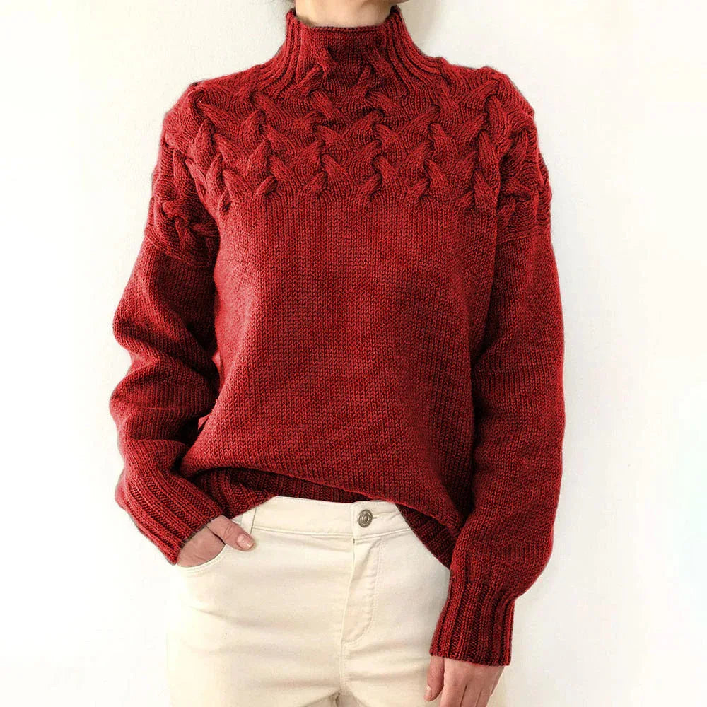 Elena | Warm Knitted Turtleneck Pullover
