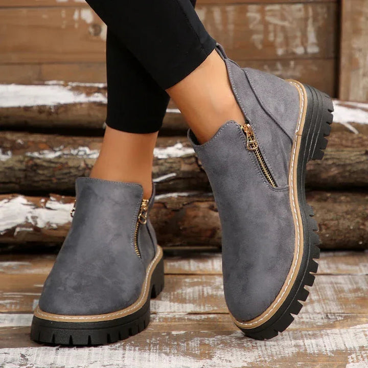 Bonnie | Beige Ankle Boots