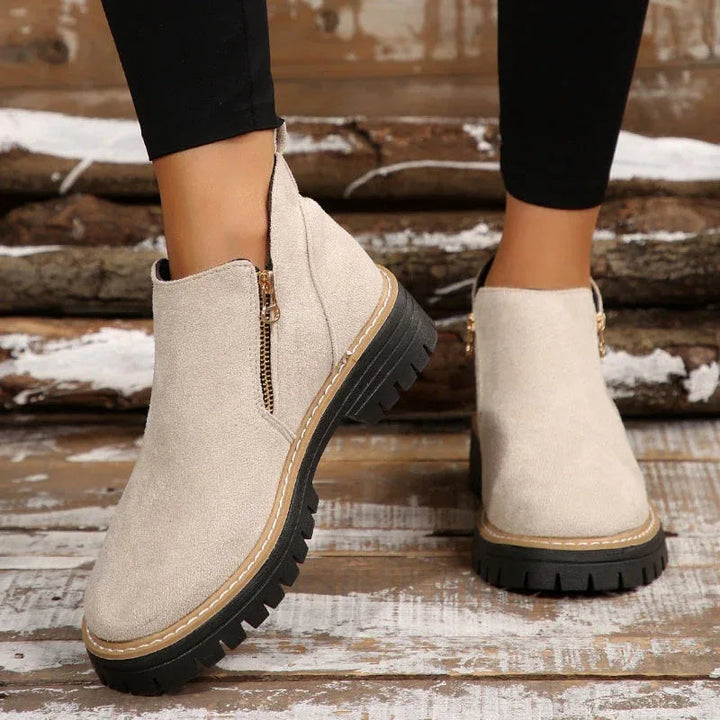 Bonnie | Beige Ankle Boots