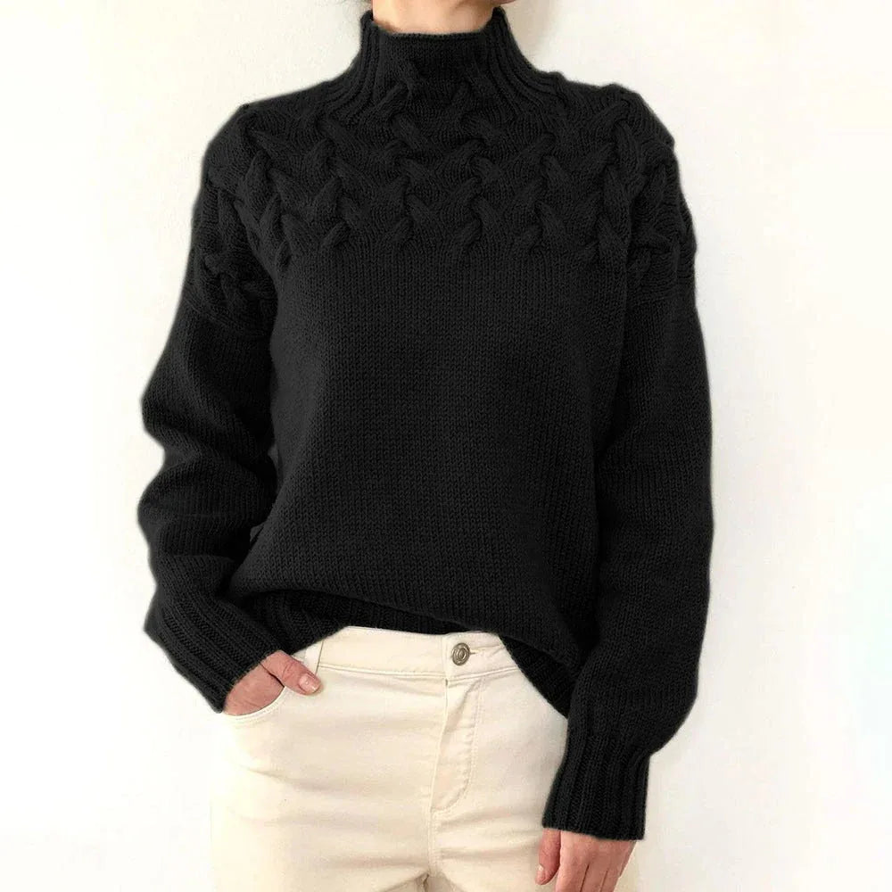 Elena | Warm Knitted Turtleneck Pullover